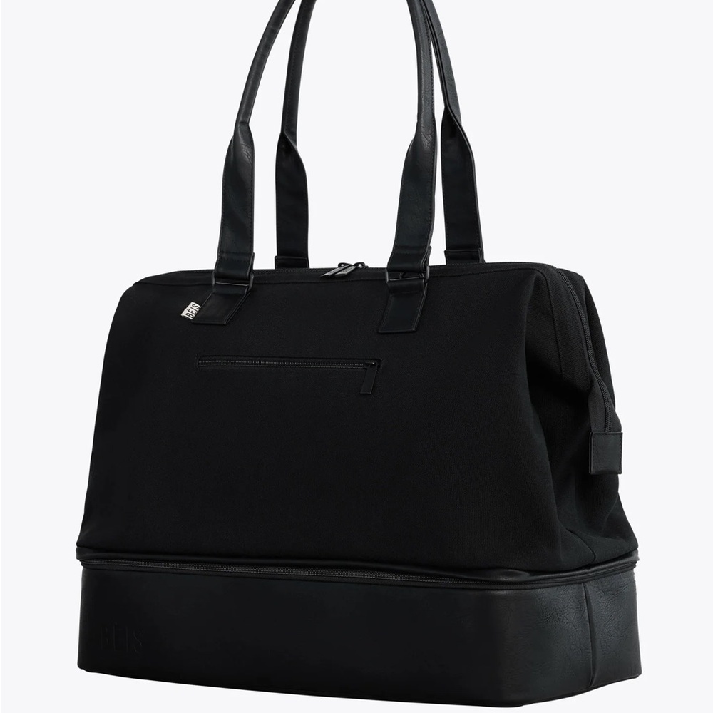 BEIS Black Two-Tone Duffel Bag